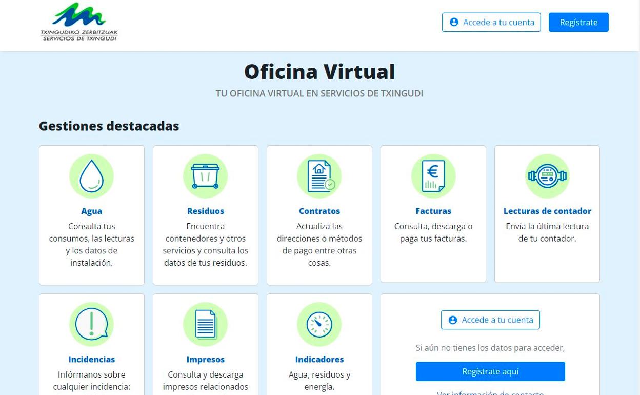Servicios de Txingudi amplía los trámites online con su nueva oficina virtual