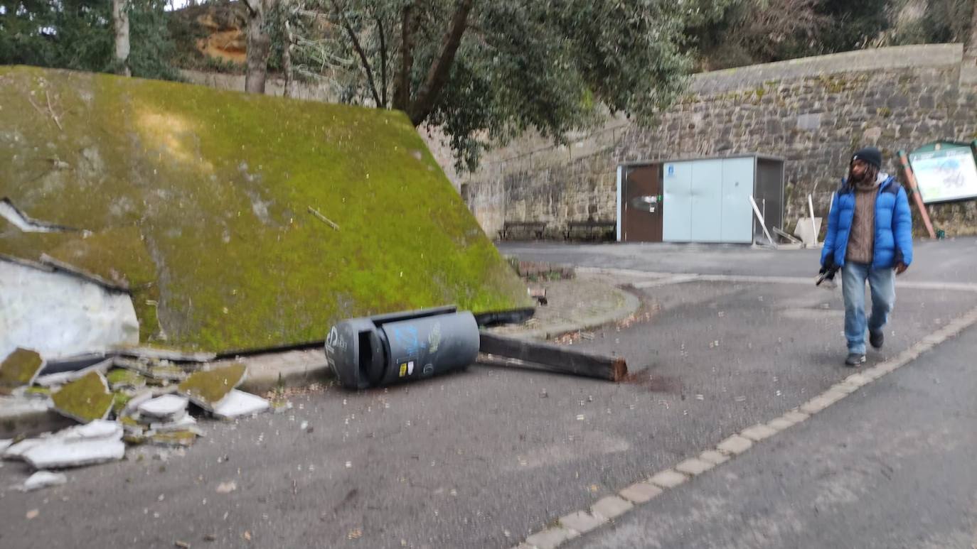 Fotos: Destrozos en Urgull