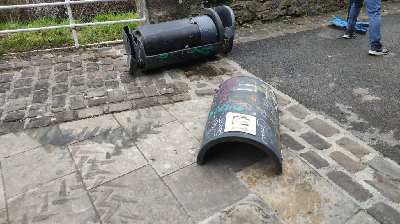 Fotos: Destrozos en Urgull