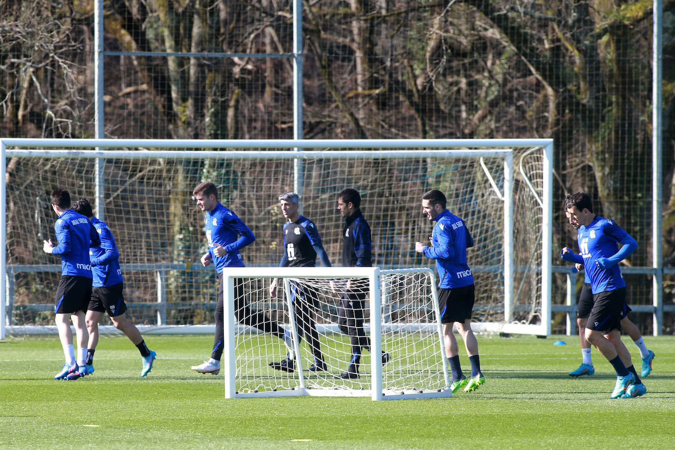 Fotos: Las imágenes del entrenamiento de la Real Sociedad en Zubieta