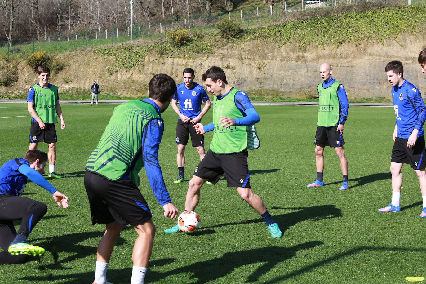 Fotos: Las imágenes del entrenamiento de la Real Sociedad en Zubieta