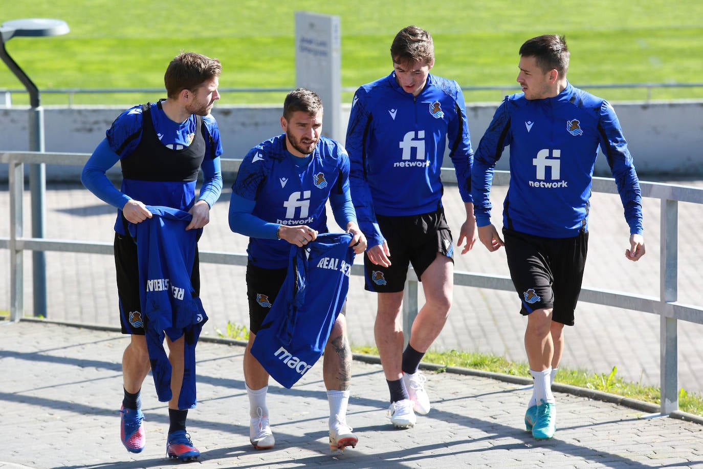Fotos: Las imágenes del entrenamiento de la Real Sociedad en Zubieta