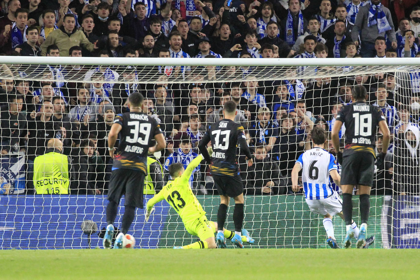 Fotos: Las imágenes del partido entre la Real Sociedad y el RB Leipzig