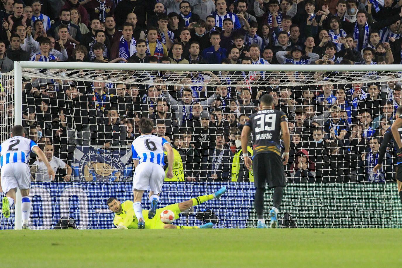 Fotos: Las imágenes del partido entre la Real Sociedad y el RB Leipzig