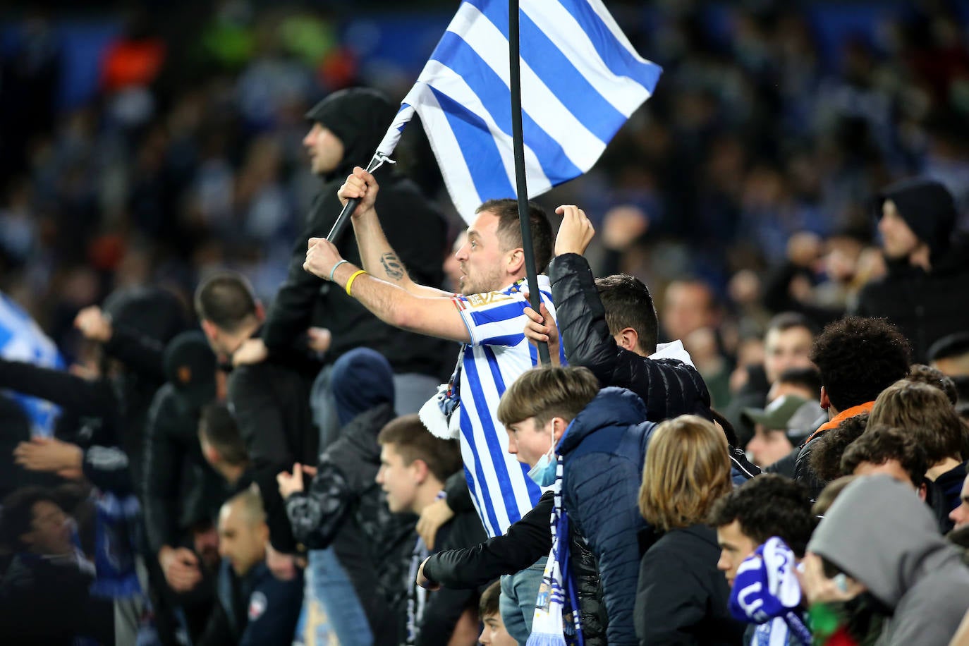 Fotos: Las imágenes del partido entre la Real Sociedad y el RB Leipzig