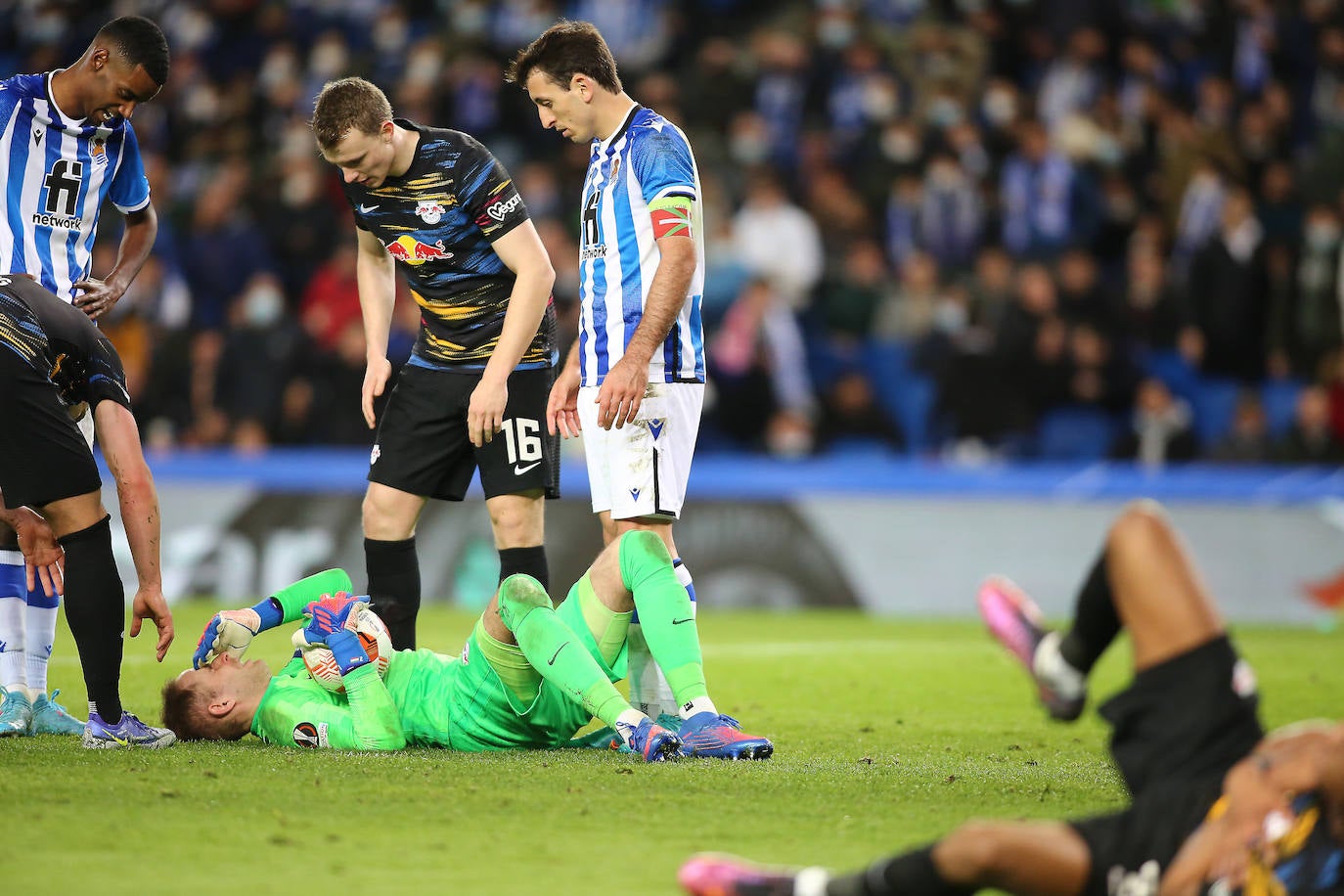 Fotos: Las imágenes del partido entre la Real Sociedad y el RB Leipzig