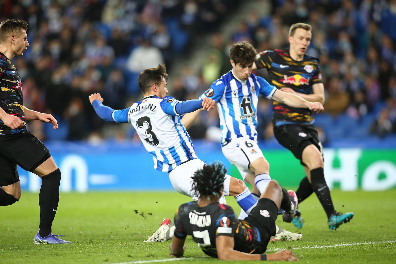 Fotos: Las imágenes del partido entre la Real Sociedad y el RB Leipzig