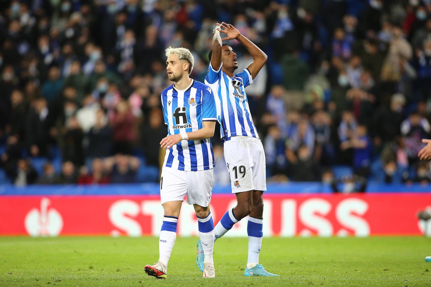 Fotos: Las imágenes del partido entre la Real Sociedad y el RB Leipzig