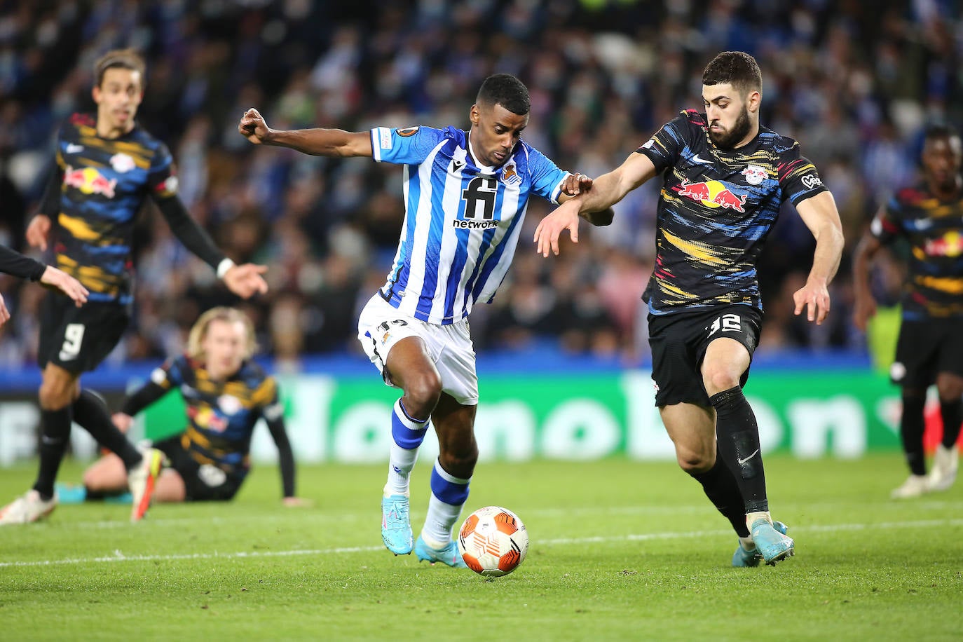 Fotos: Las imágenes del partido entre la Real Sociedad y el RB Leipzig