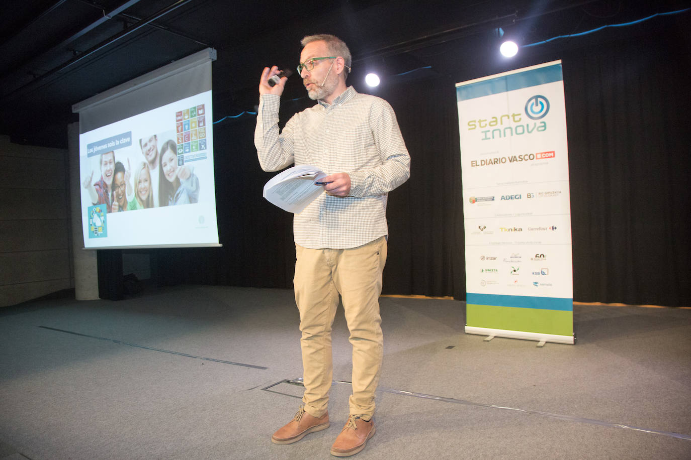 José Rodríguez (Arbola Coaching Pertsonak) durante su charla