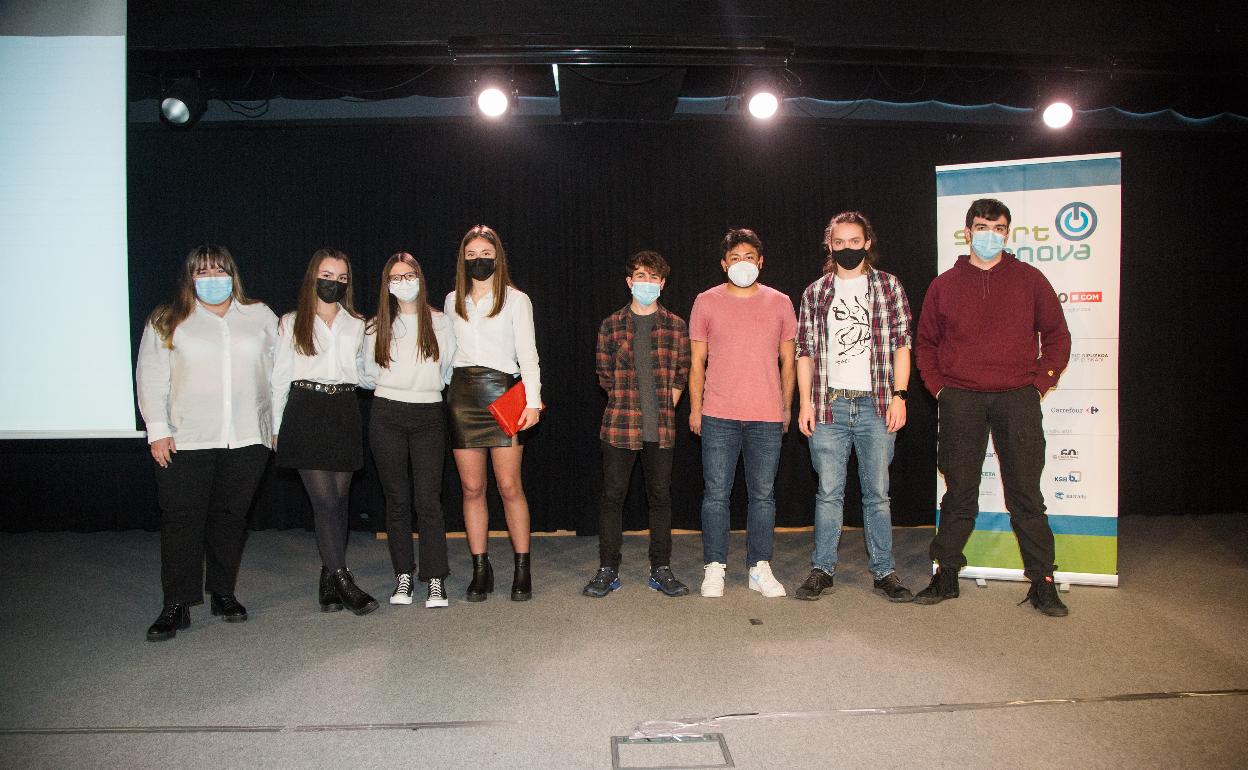 Las 4 M -a la izquierda-, del Instituto Koldo Mitxelena, y TMS -a la derecha-, de CPEIPS La Salle Berrozpe HLBHIP, fueron los triunfadores de la mañana.