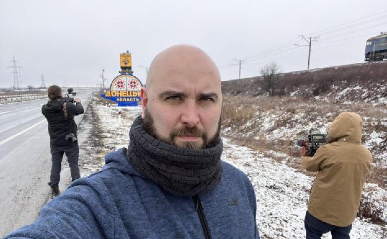 Pablo González, en la frontera entre Polonia y Ucrania.