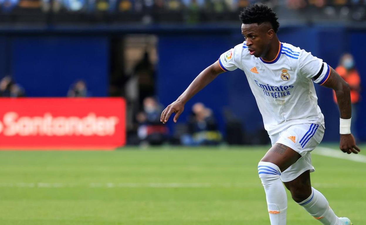 Vinicius, titular en la alineación del Real Madrid.