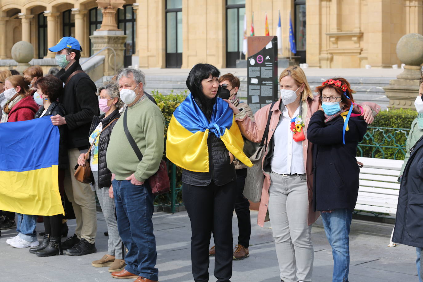 Fotos: Concentración por Ucrania convocada por el Ayuntamiento