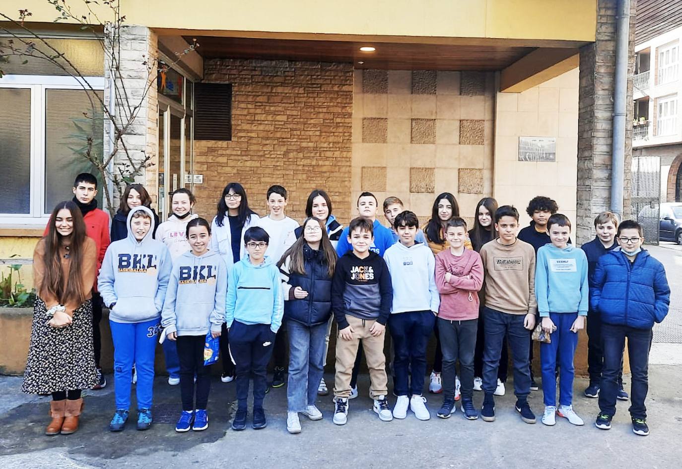 Los alumnos de la clase de 1º de la E.S.O.