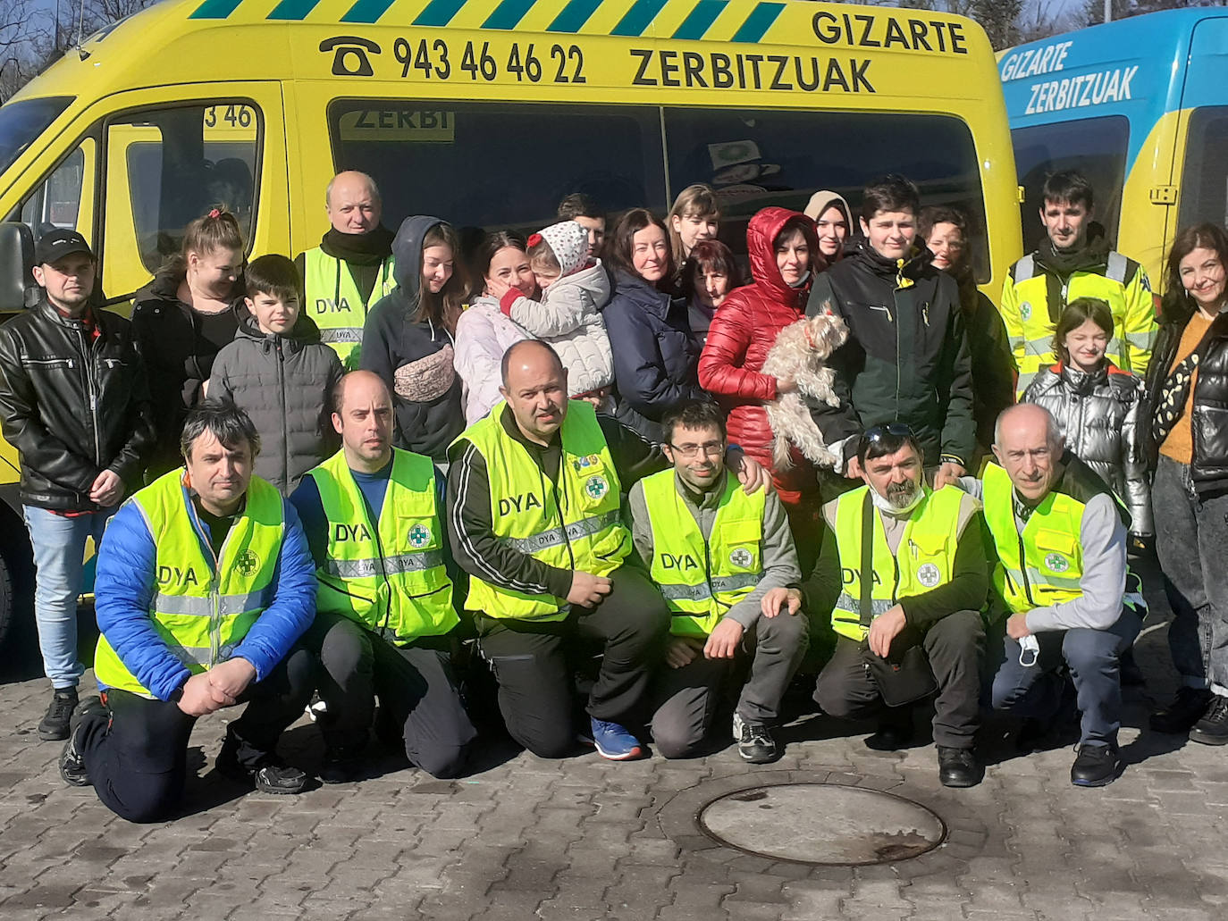 Fotos: El Convoy de DYA llega este viernes a Donostia con refugiados ucranianos