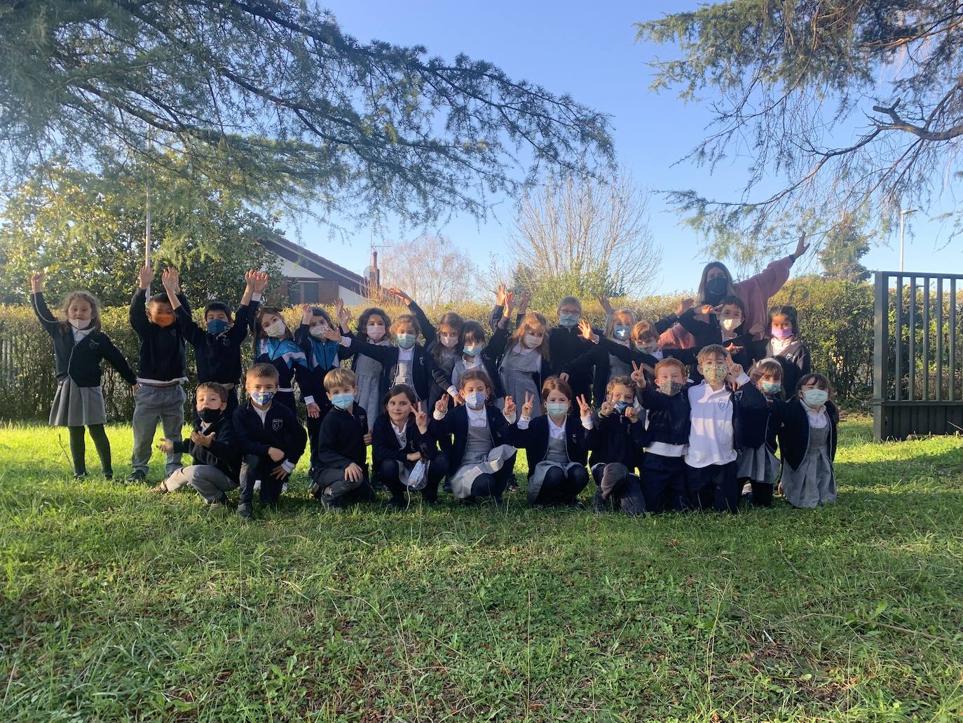 Los niños de Primero de Primaria.