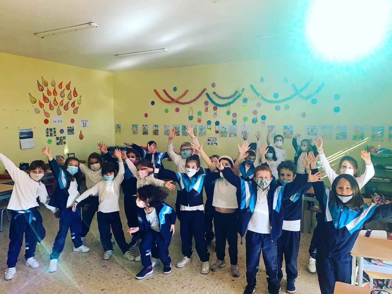 Los niños de Primero de Primaria.
