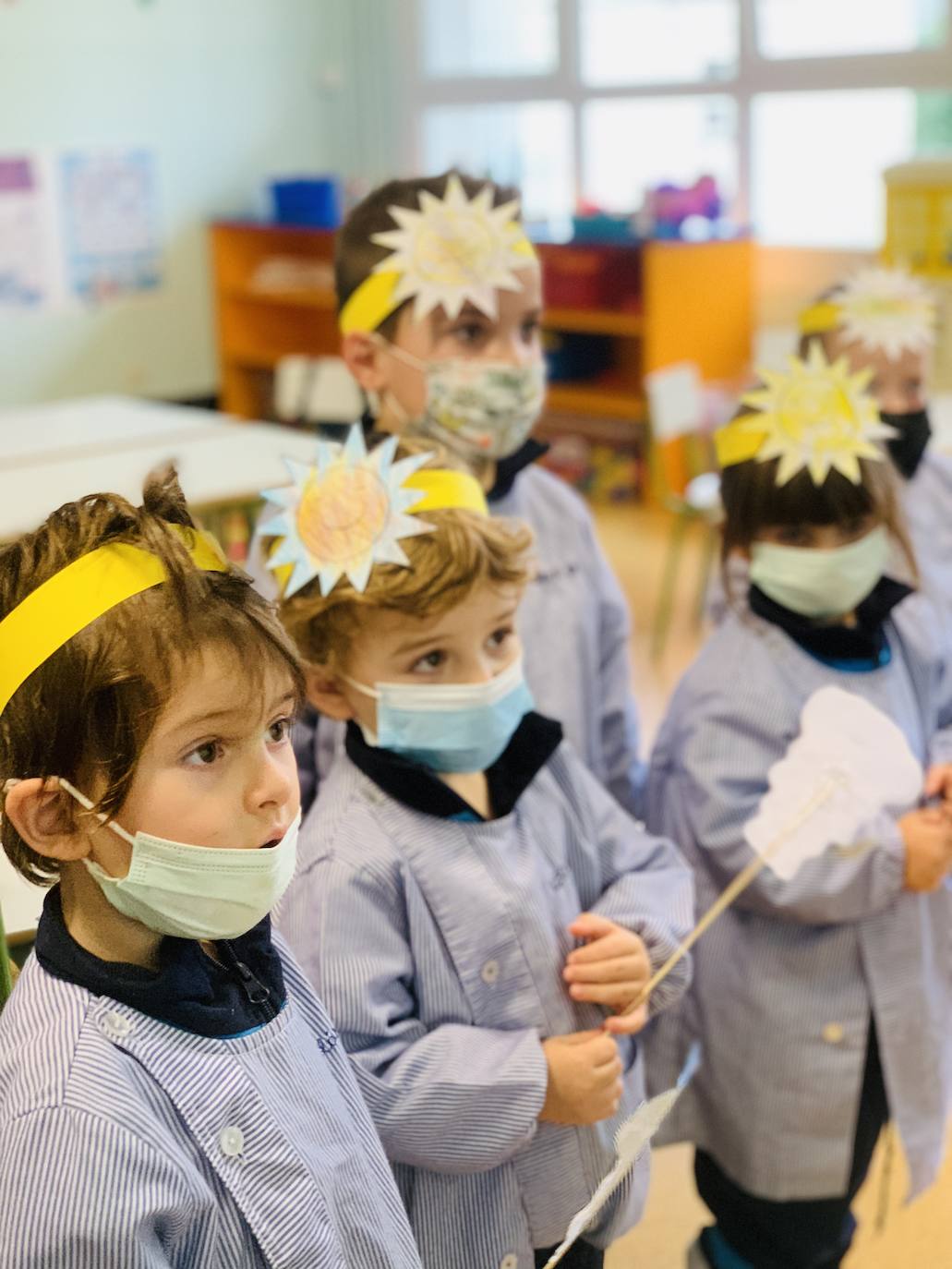 Los alumnos de la clase de 3 años.