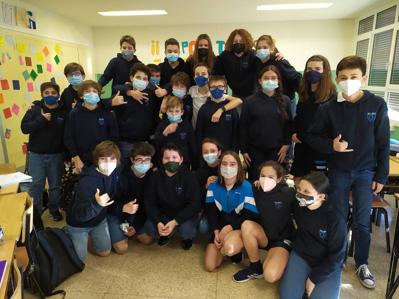 Los alumnos de Primero de E.S.O.