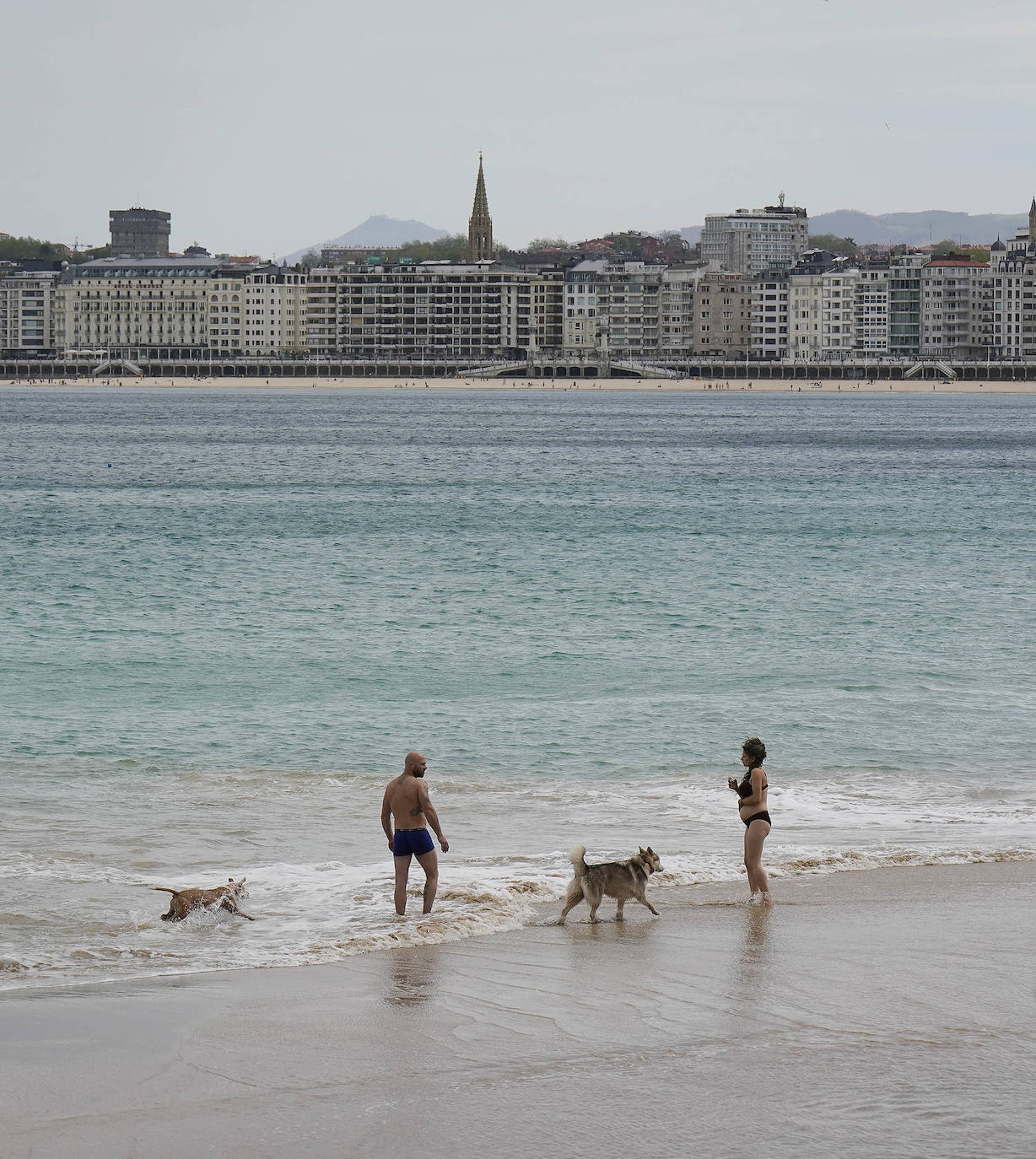 Fotos: Imágenes del día caluroso en Gipuzkoa