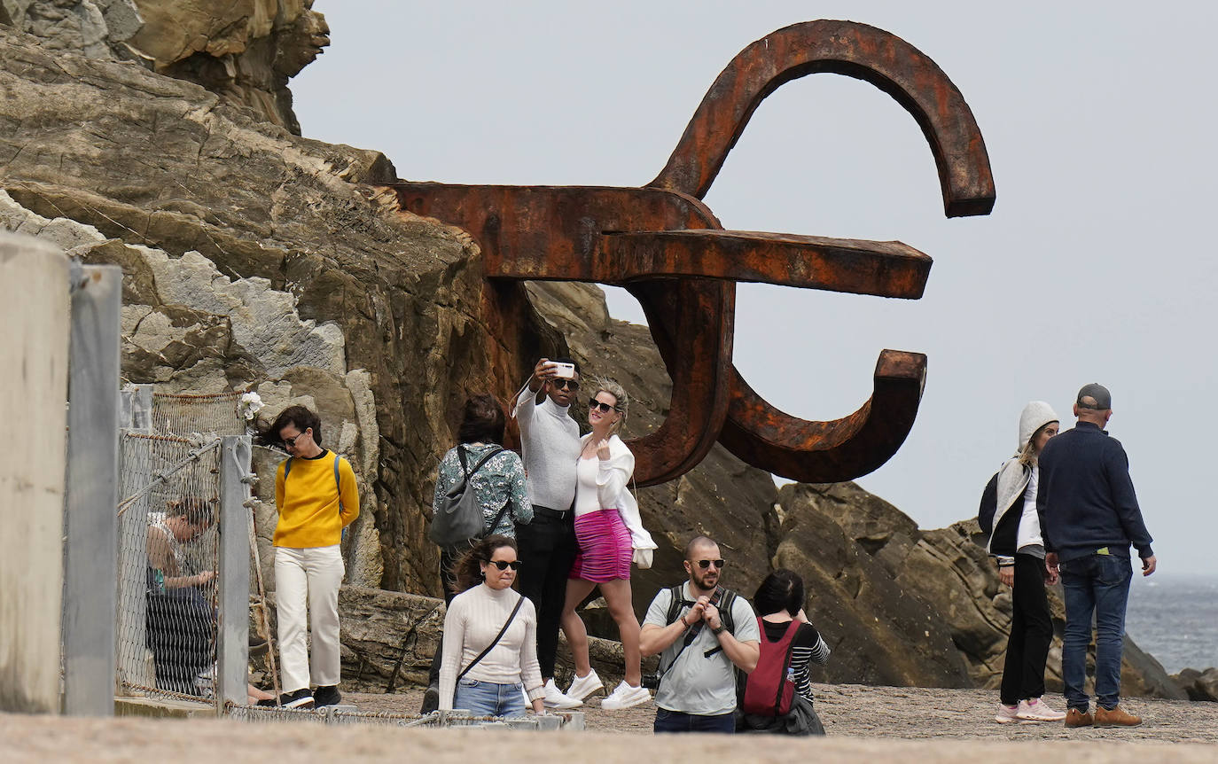 Fotos: Imágenes del día caluroso en Gipuzkoa