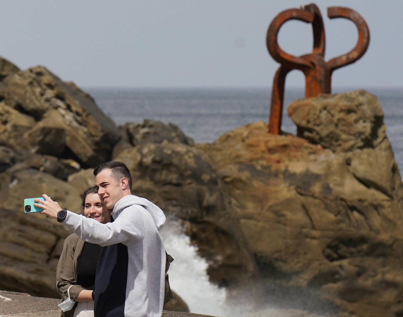 Fotos: Imágenes del día caluroso en Gipuzkoa