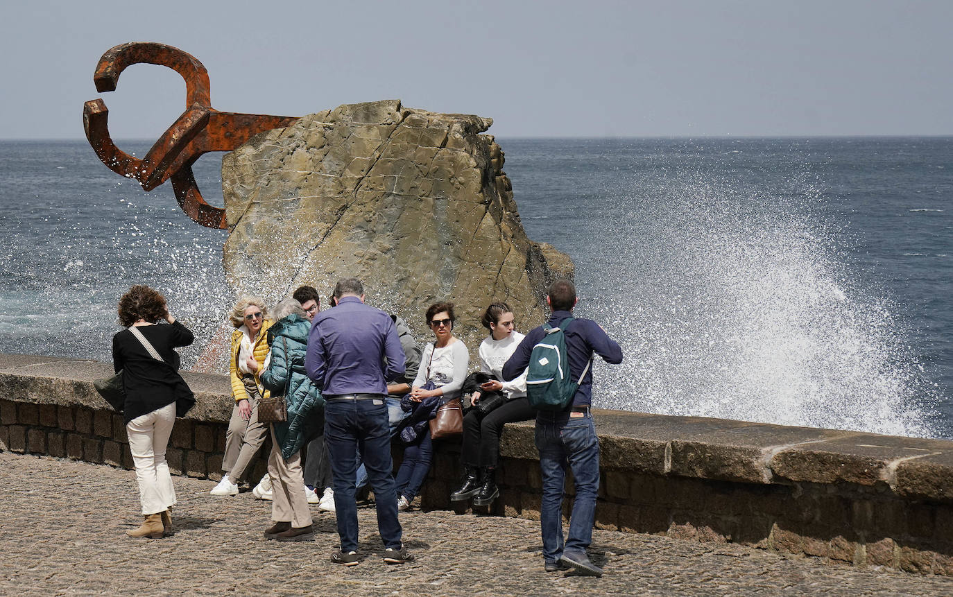 Fotos: Imágenes del día caluroso en Gipuzkoa