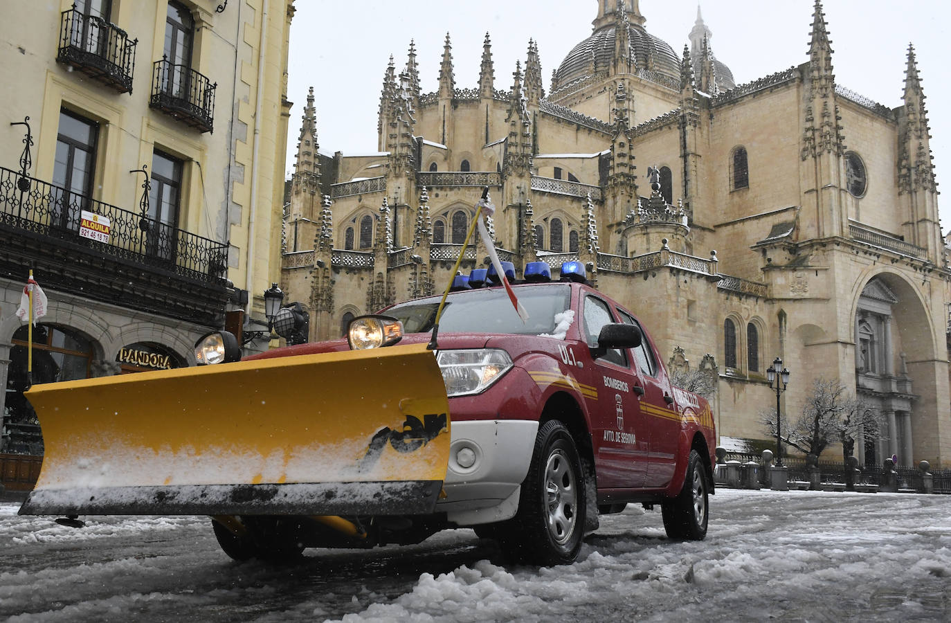 Nieve en Segovia