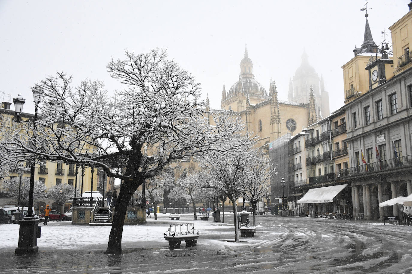 Nieve en Segovia