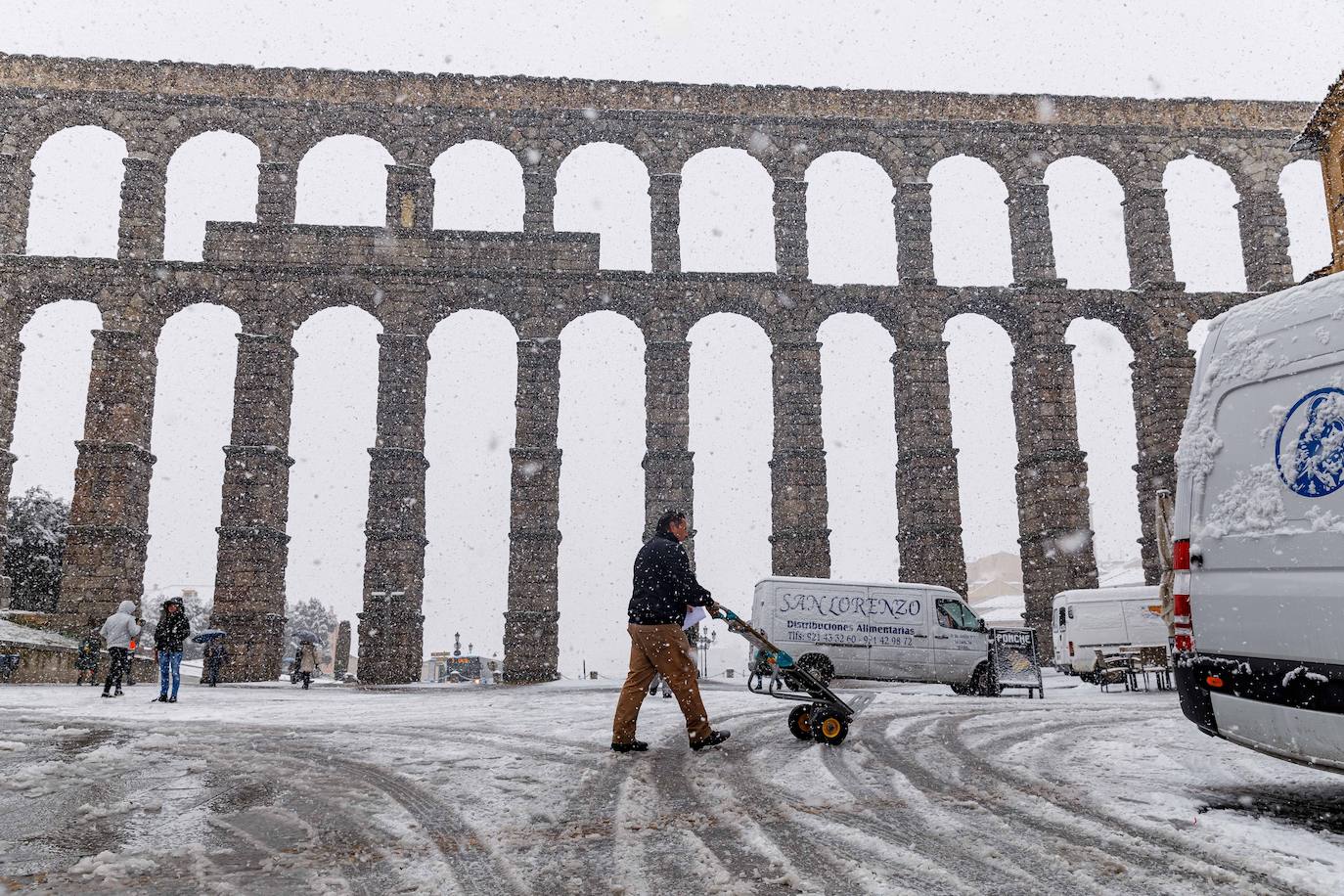 Nieve en Segovia
