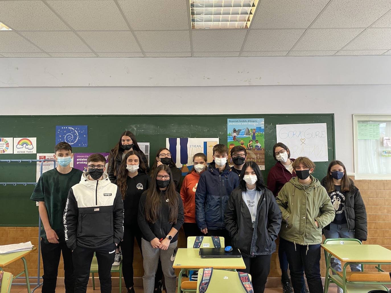 Los alumnos de DBH 4º B.