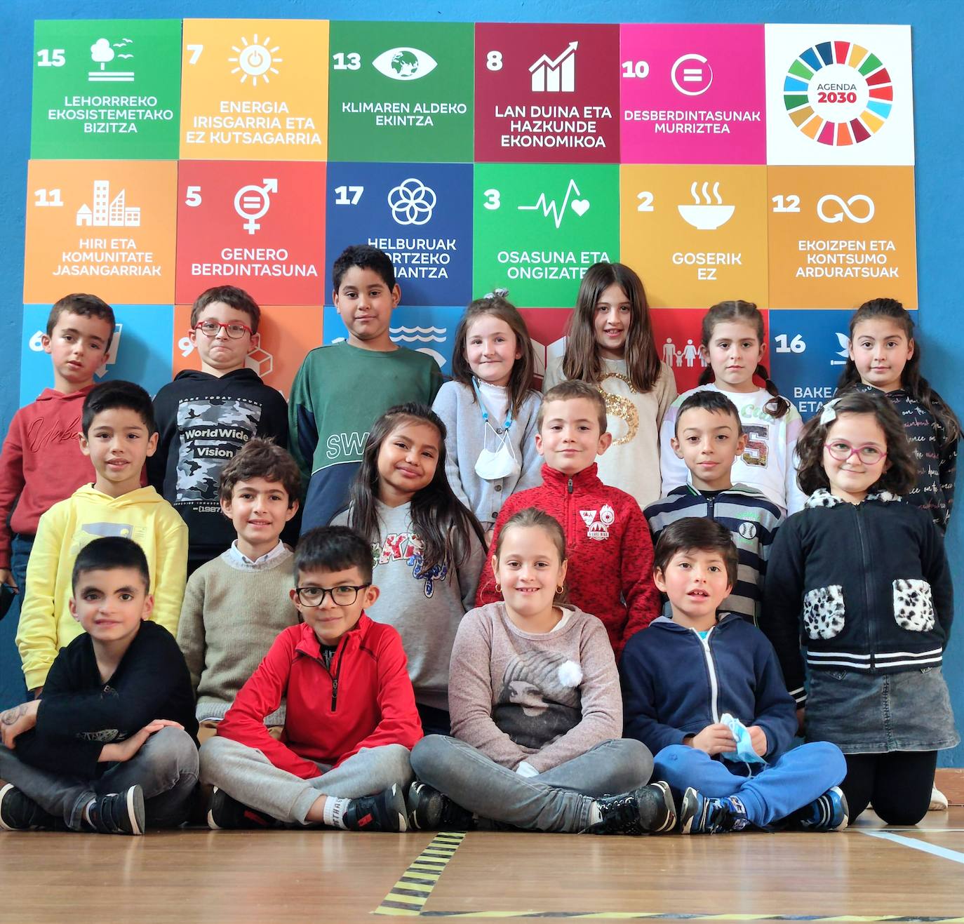 Los niños de 2º de Primaria A.