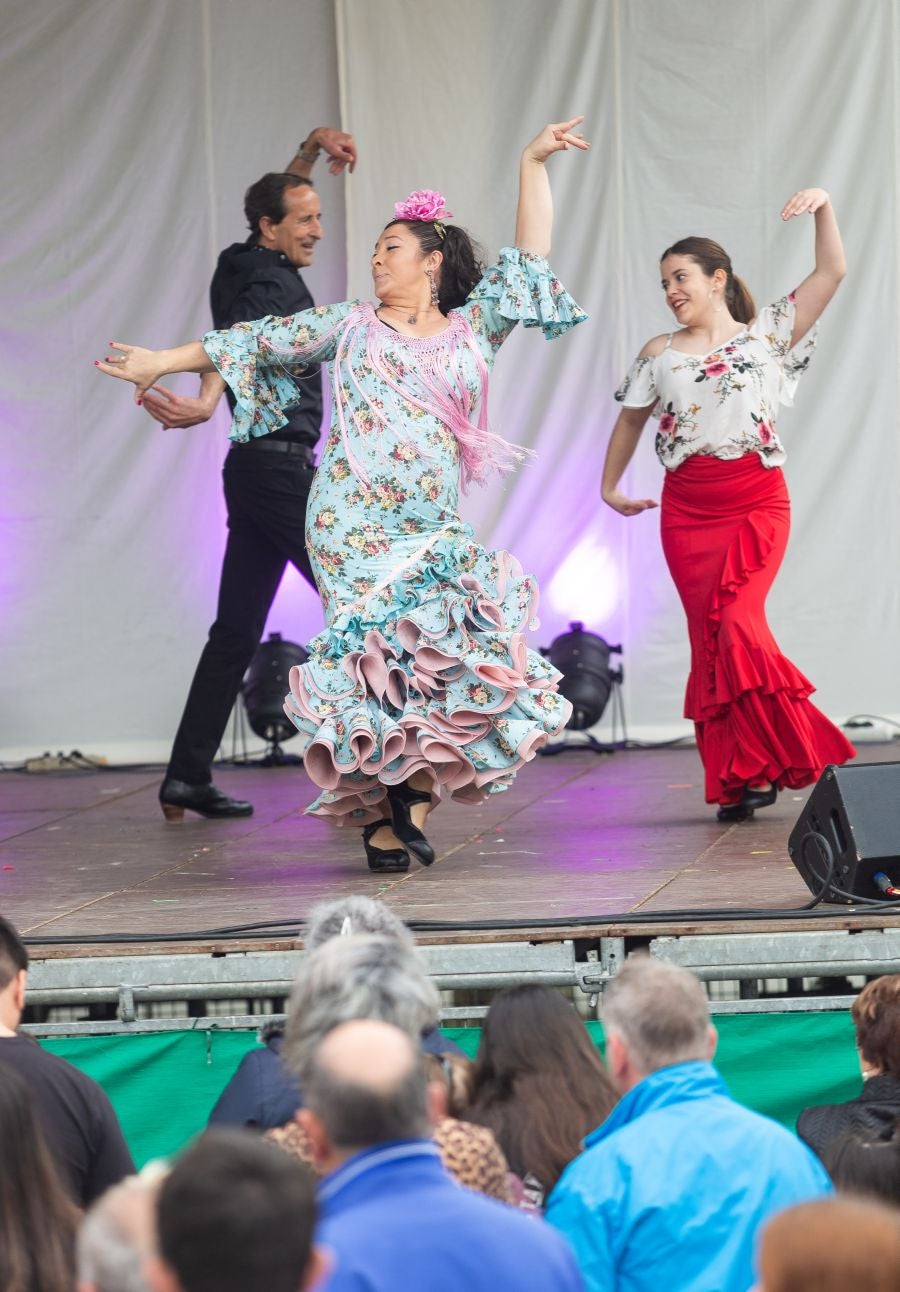 Los bailes, la música, la bebida y comida han sido los grandes protagonistas de la feria este sábado, organizada un año más por la Asociación Embrujo Andaluz. 