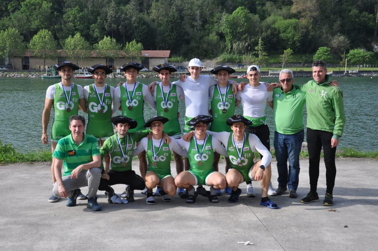 El ocho con timonel de Hondarribia se proclamó campeón de Gipuzkoa en Orio.