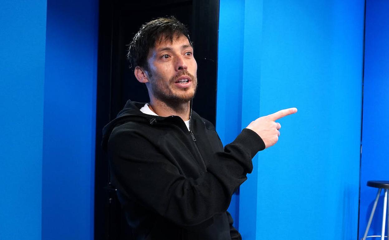 David Silva, esta semana en Zubieta.