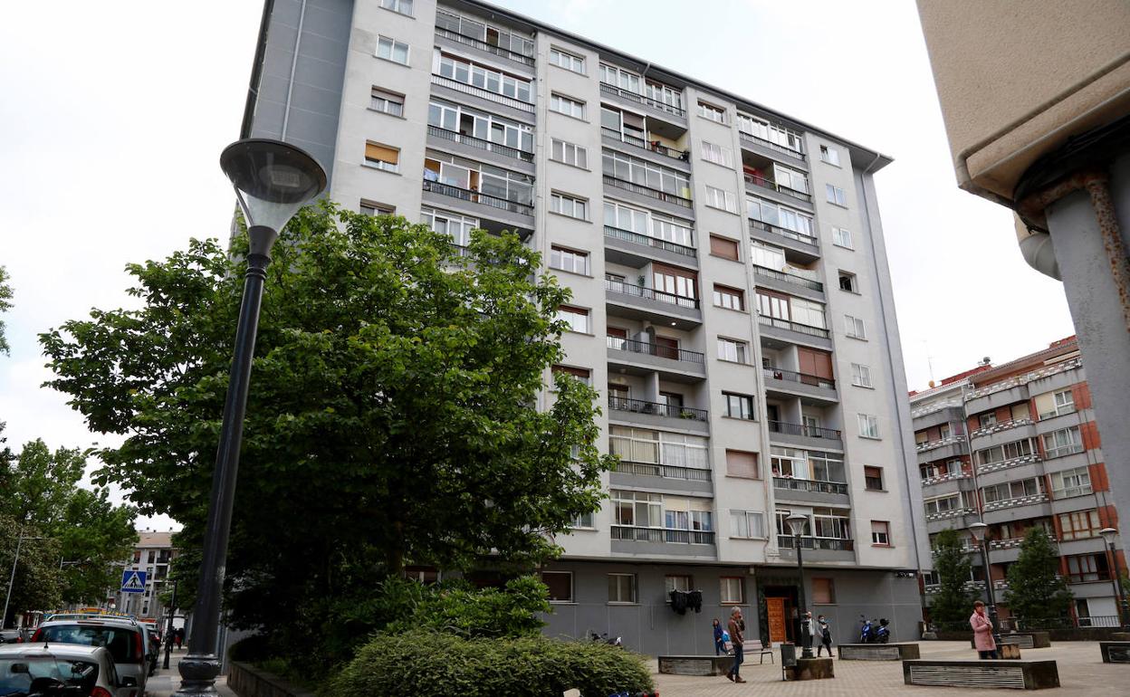 La vivienda en la que residía el joven.