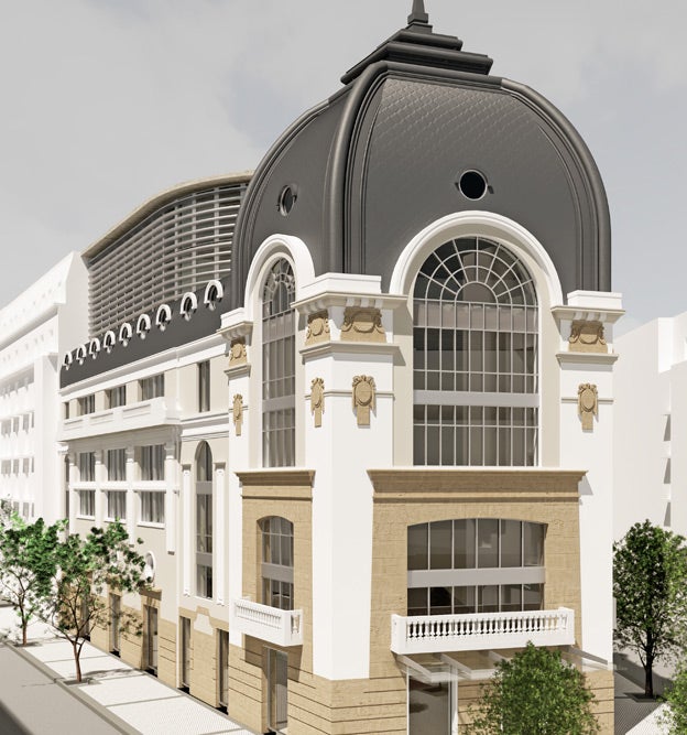 Fotomontaje del futuro hotel Hilton de San Sebastián. 