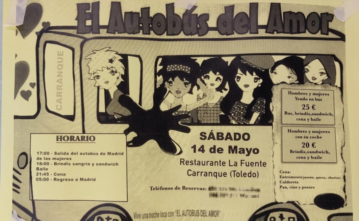 Cartel del 'Autobús del Amor'. 