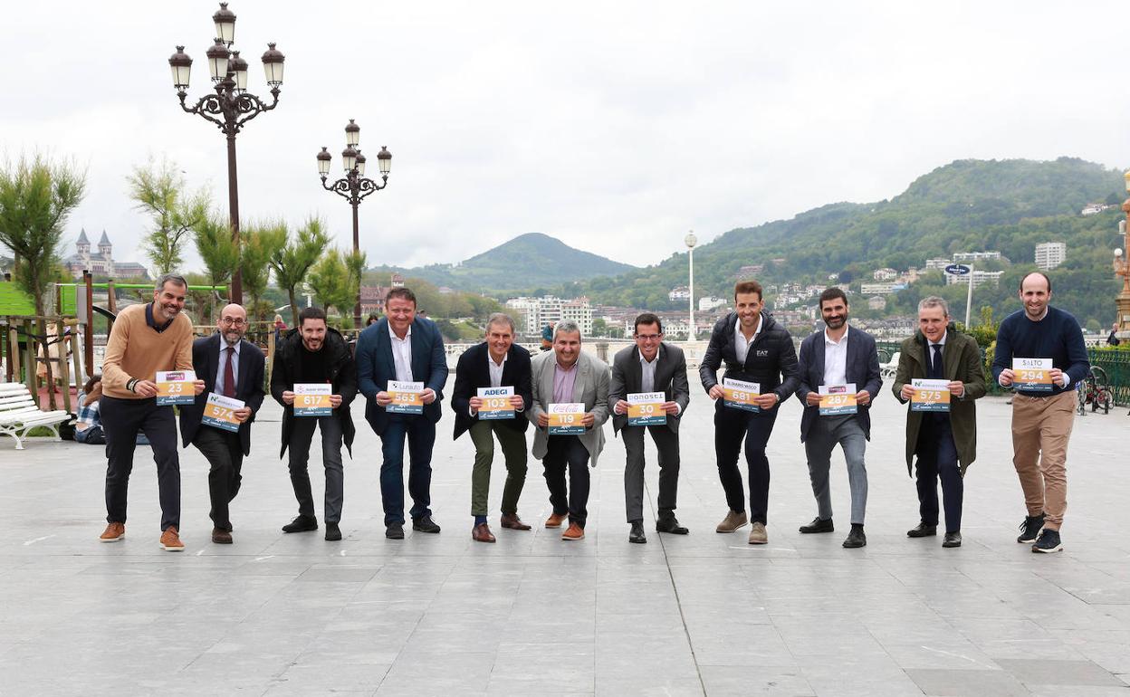 Yubero (Laboral Kutxa), Ruiz (Norgestión), Reiriz (Súper Amara), Fernández (Lurauto), Sarriegi (Adegi), Navarro (Coca Cola), Olaizola (Donosti Eventos), Larrarte (El Diario Vasco), Aparicio (Laboral Kutxa), Mendizabal (Norgestión) y Ganzarain (Salto System). 