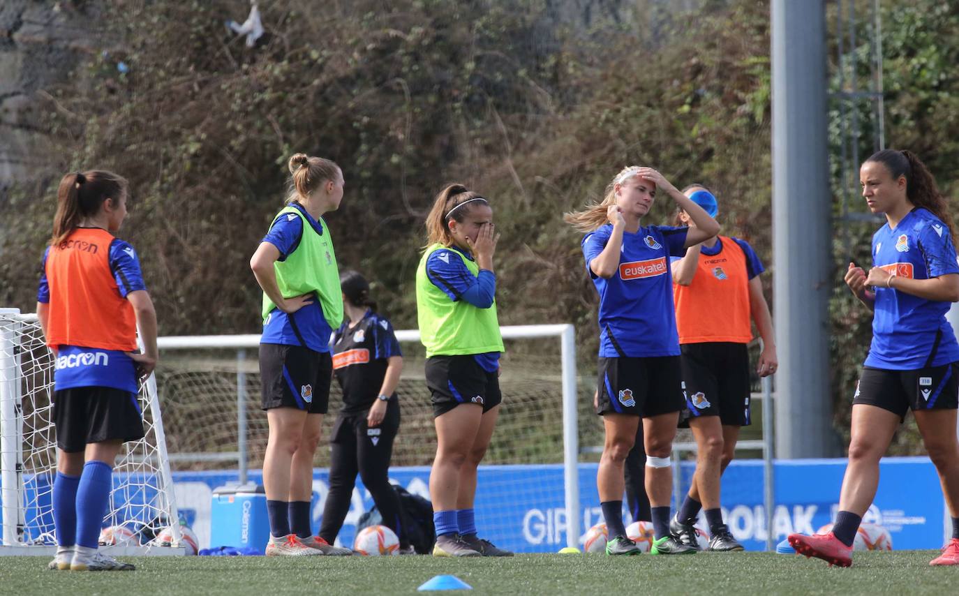 Entrenamiento de la Real Sociedad en Zubieta. 