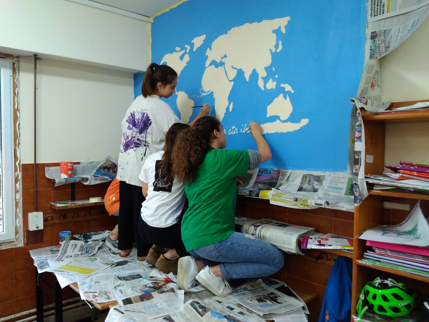 Ikasleak proiektu batean.