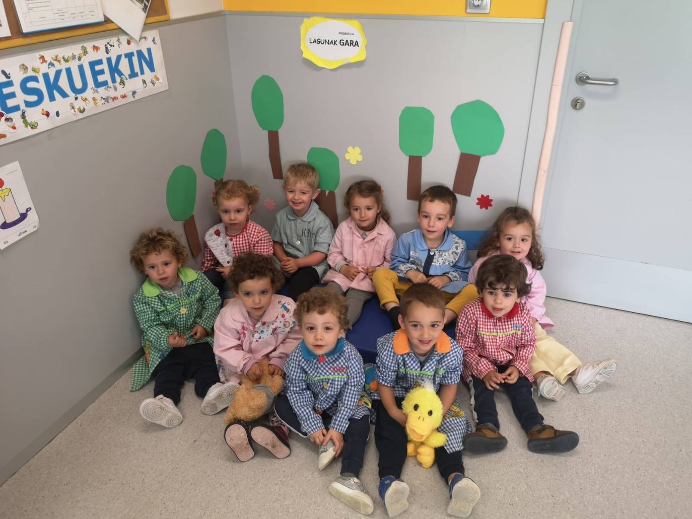 Los niños de la clase de 2 años.