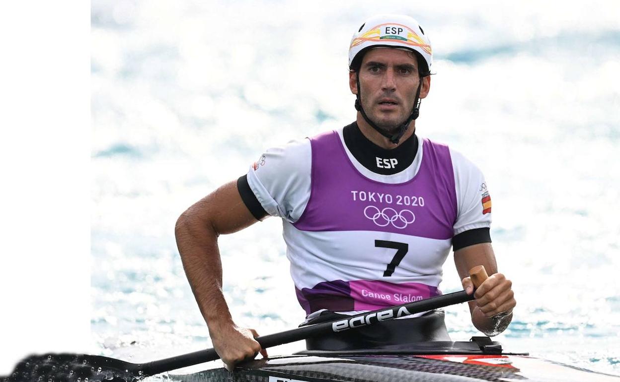 Ander Elosegi, uno de los guipuzcoanos que participa en el Campeonato de Europa de slalom y de extreme