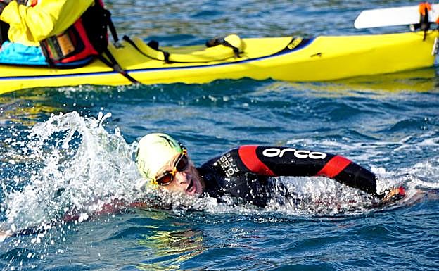 Un participante en una de las ediciones del Flysch Beltza.