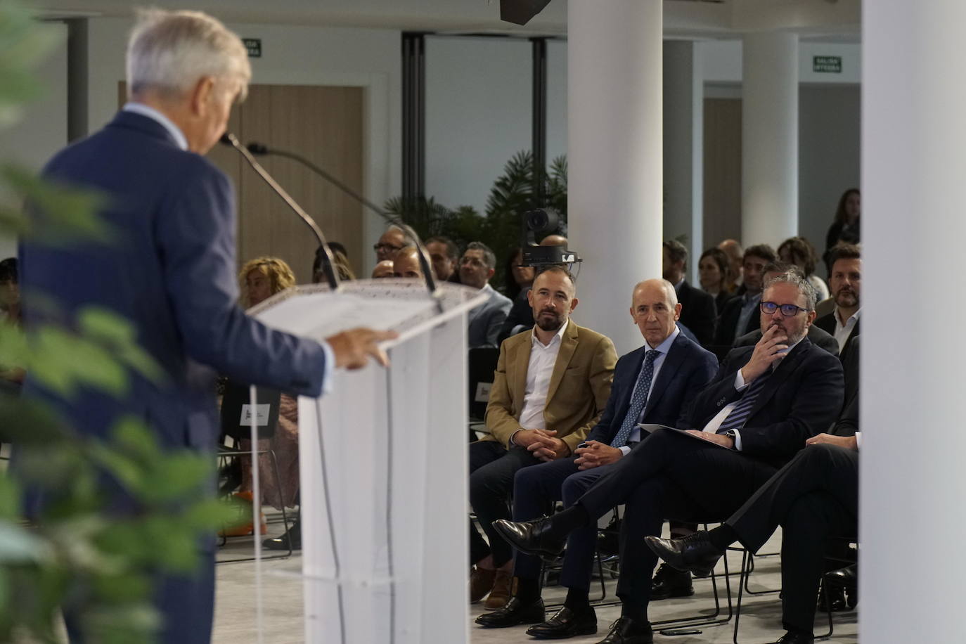 Bergareche, durante su discurso en el acto inaugural.