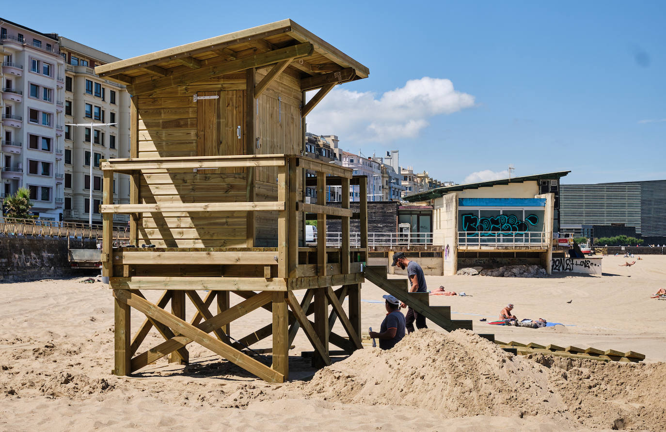 Fotos: La temporada de playas en Donostia arranca el miércoles