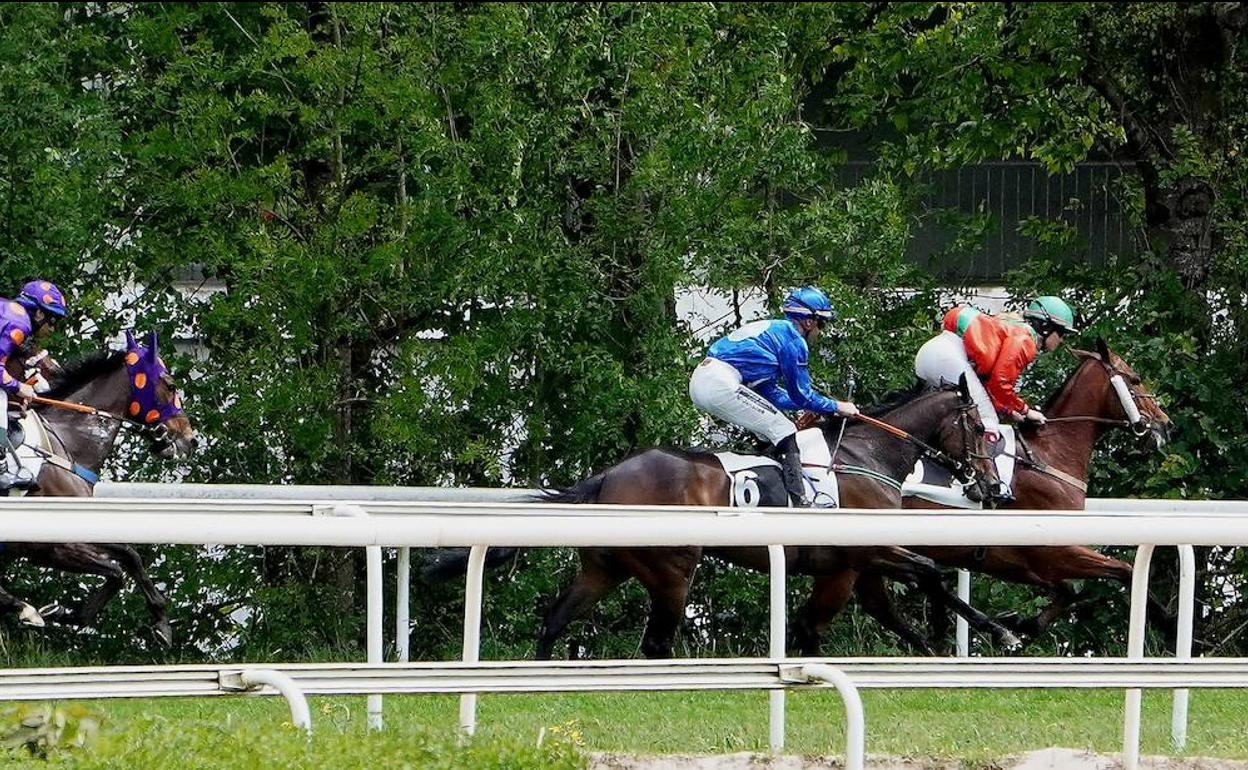 El hipódromo donostiarra acoge una nueva jornada de carreras. 