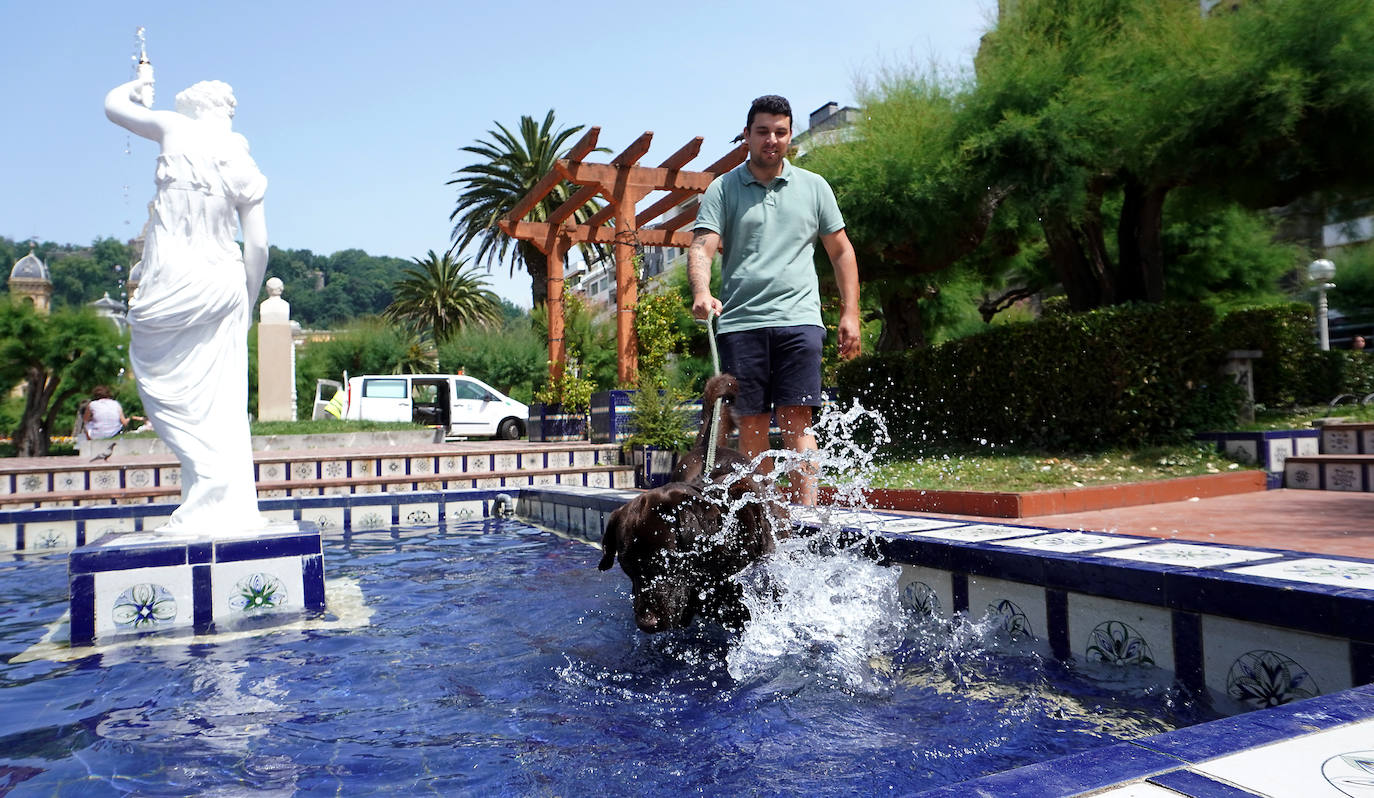 Fotos: Calor desde primera hora de la mañan