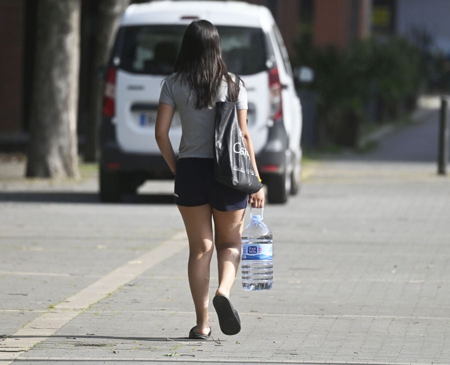 Fotos: Calor desde primera hora de la mañan